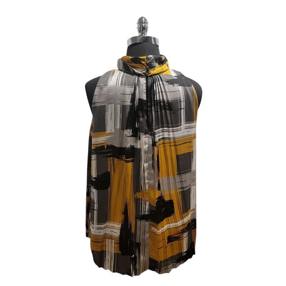 Alfani Gray Blouse Sleeveless Top Sz 16 Women's Plus-size Office - Picture 3 of 11